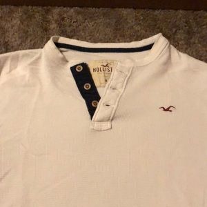 White Hollister Henley